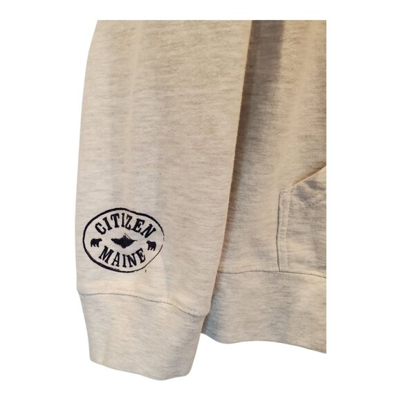 DELTA FLEECE for Citizen Maine SZ XL Men's Hello Sailor Graphic Sweatshirt Gray - Picture 3 of 8